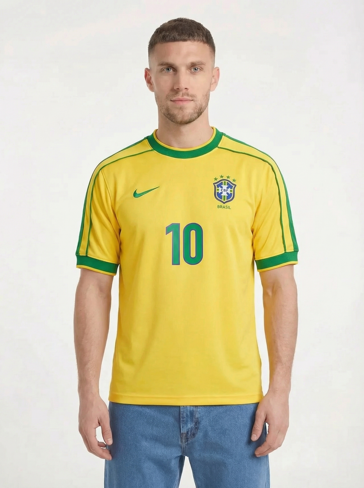 CAMISETA RETRO BRASIL MUNDIAL 1998