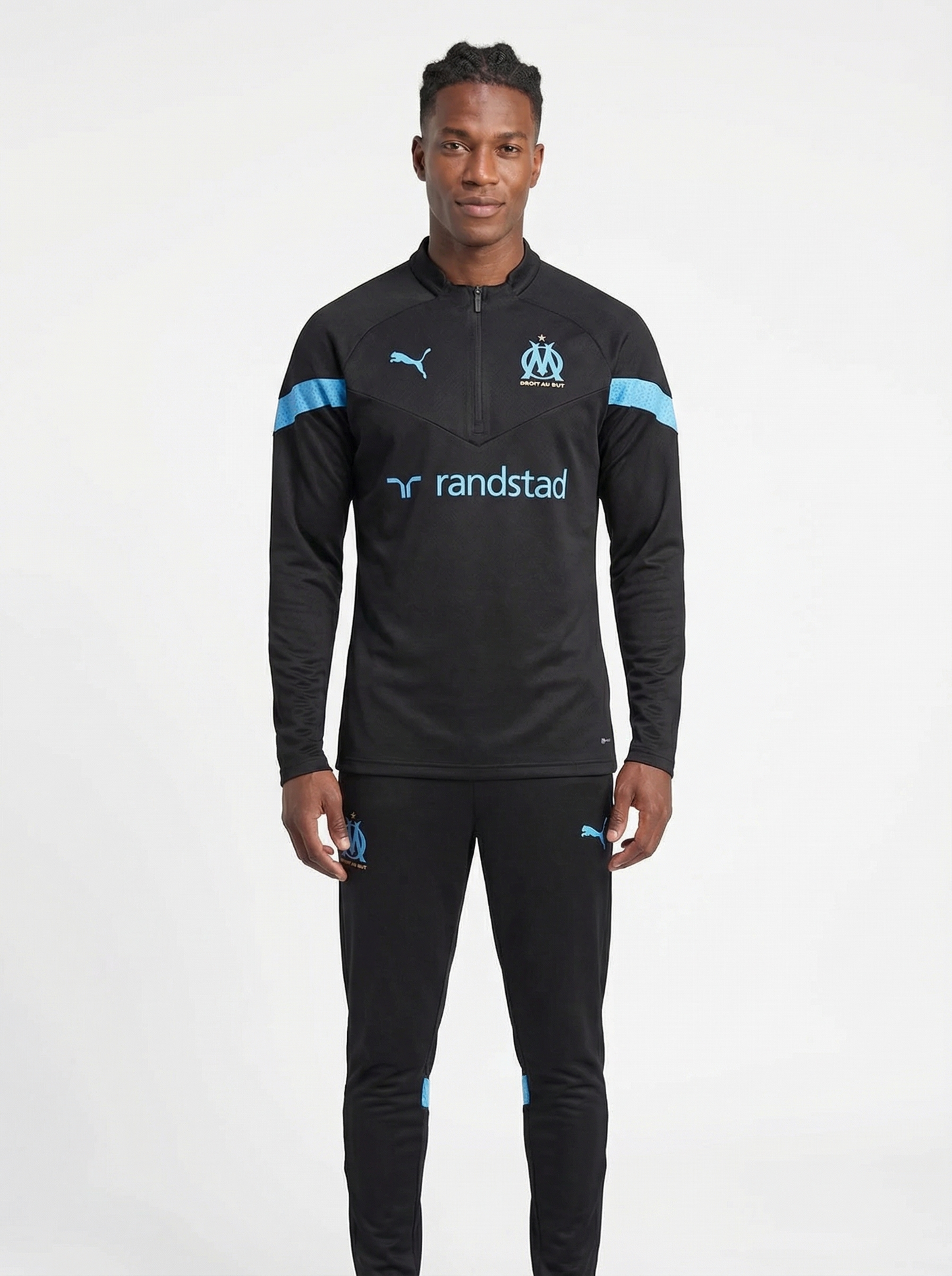 CHÁNDAL NEGRO Y AZUL DEL OLYMPIQUE DE MARSELLA