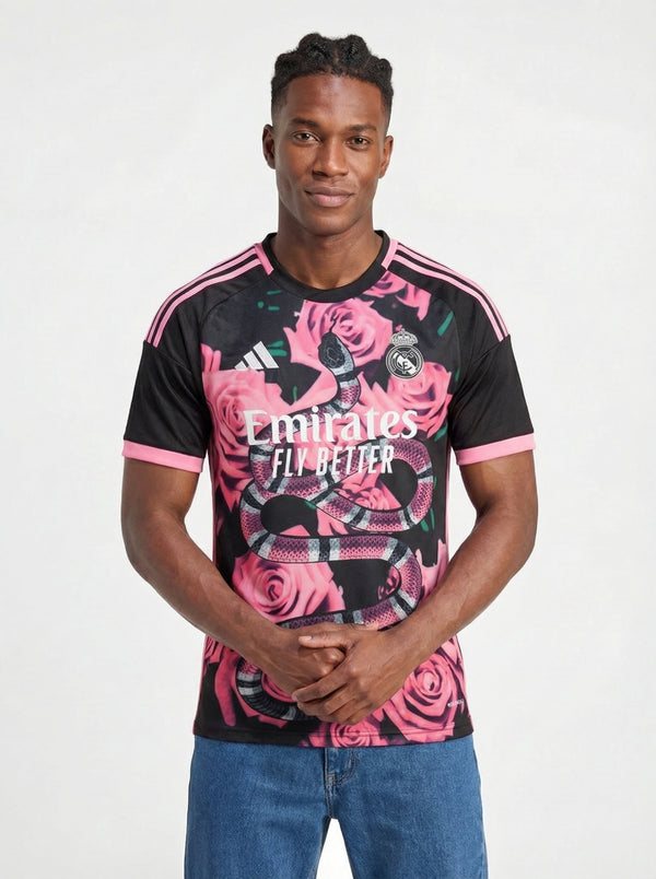 EQUIPACIÓN ROSA SERPIENTE REAL MADRID