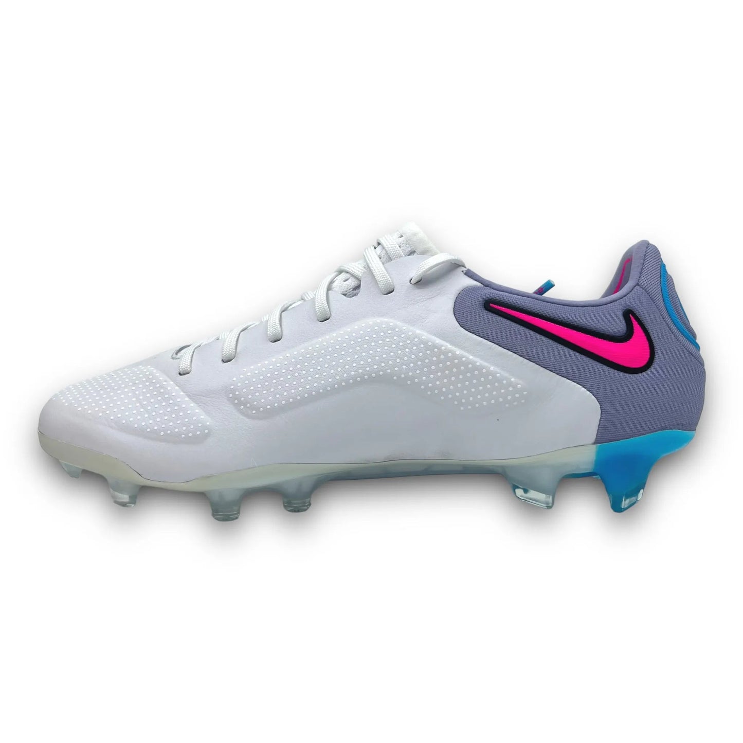 BOTAS DE FÚTBOL TIEMPO LEGEND 9 FG BLANCO AZUL
