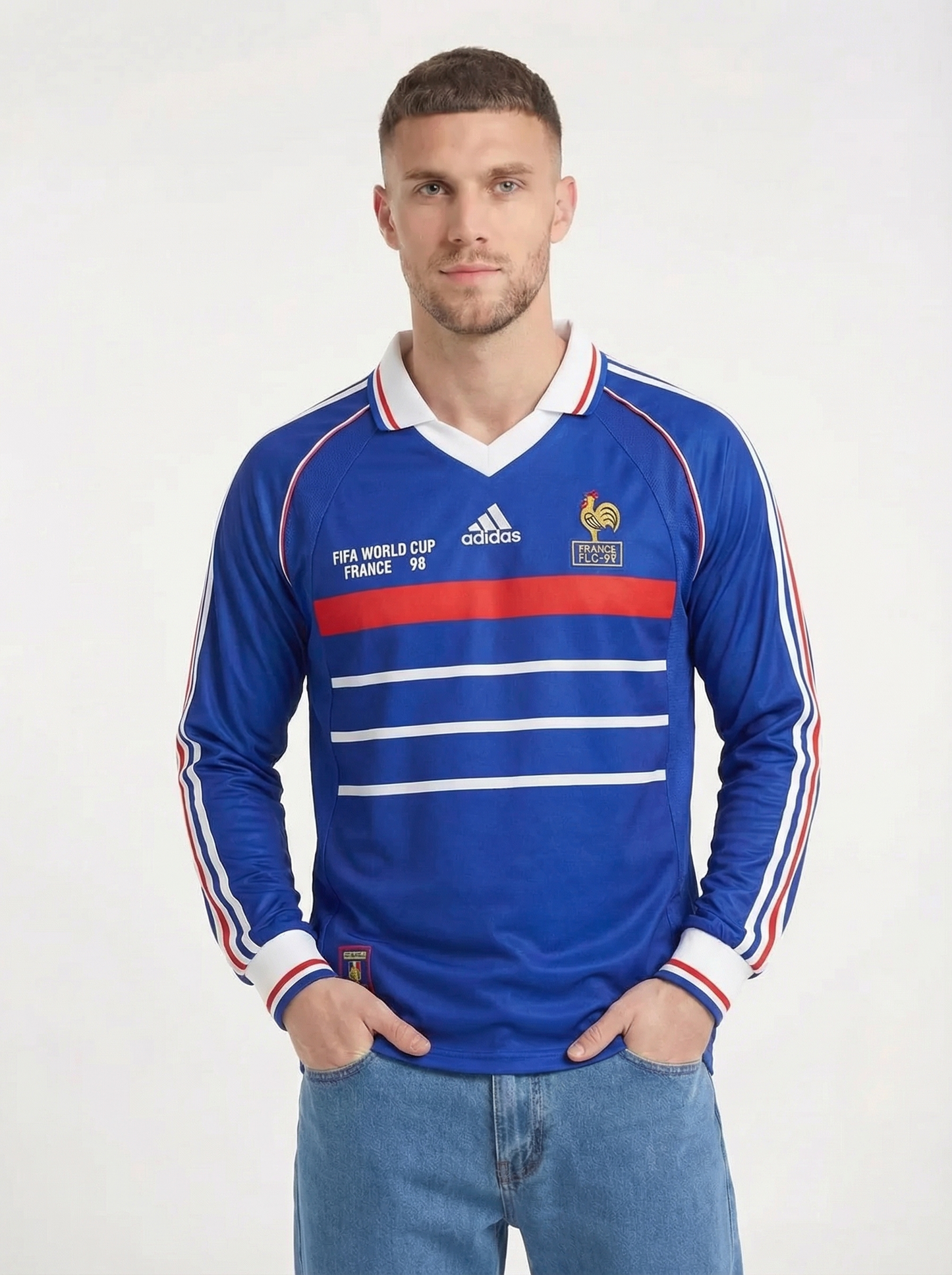CAMISETA CLÁSICA MANGA LARGA FRANCIA 1998
