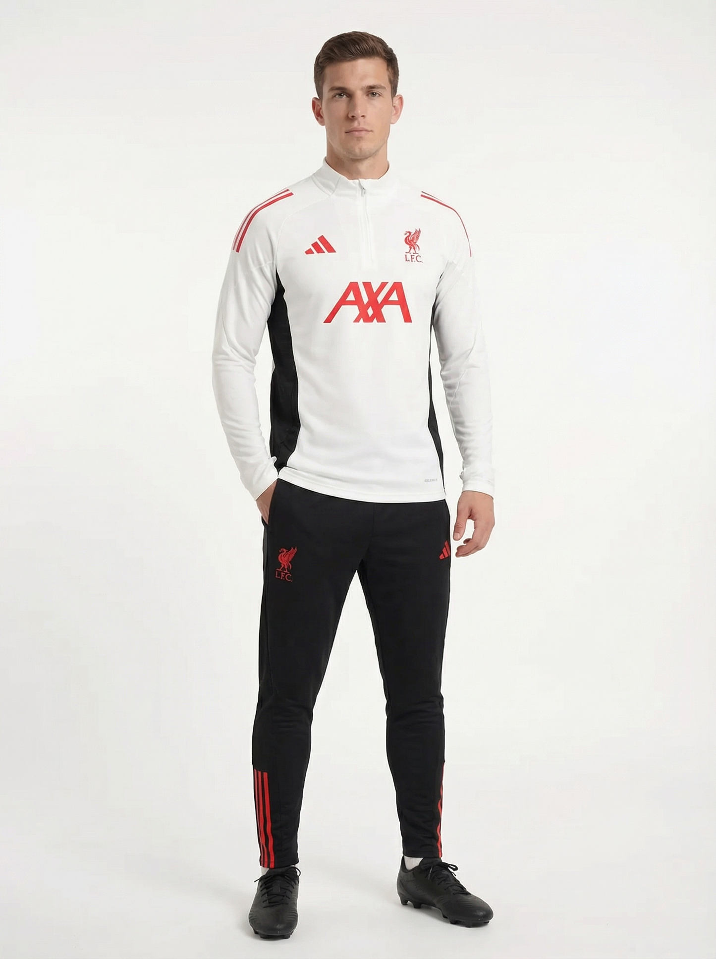 CHÁNDAL BLANCO Y NEGRO X ROJO DEL LIVERPOOL 2025/2026