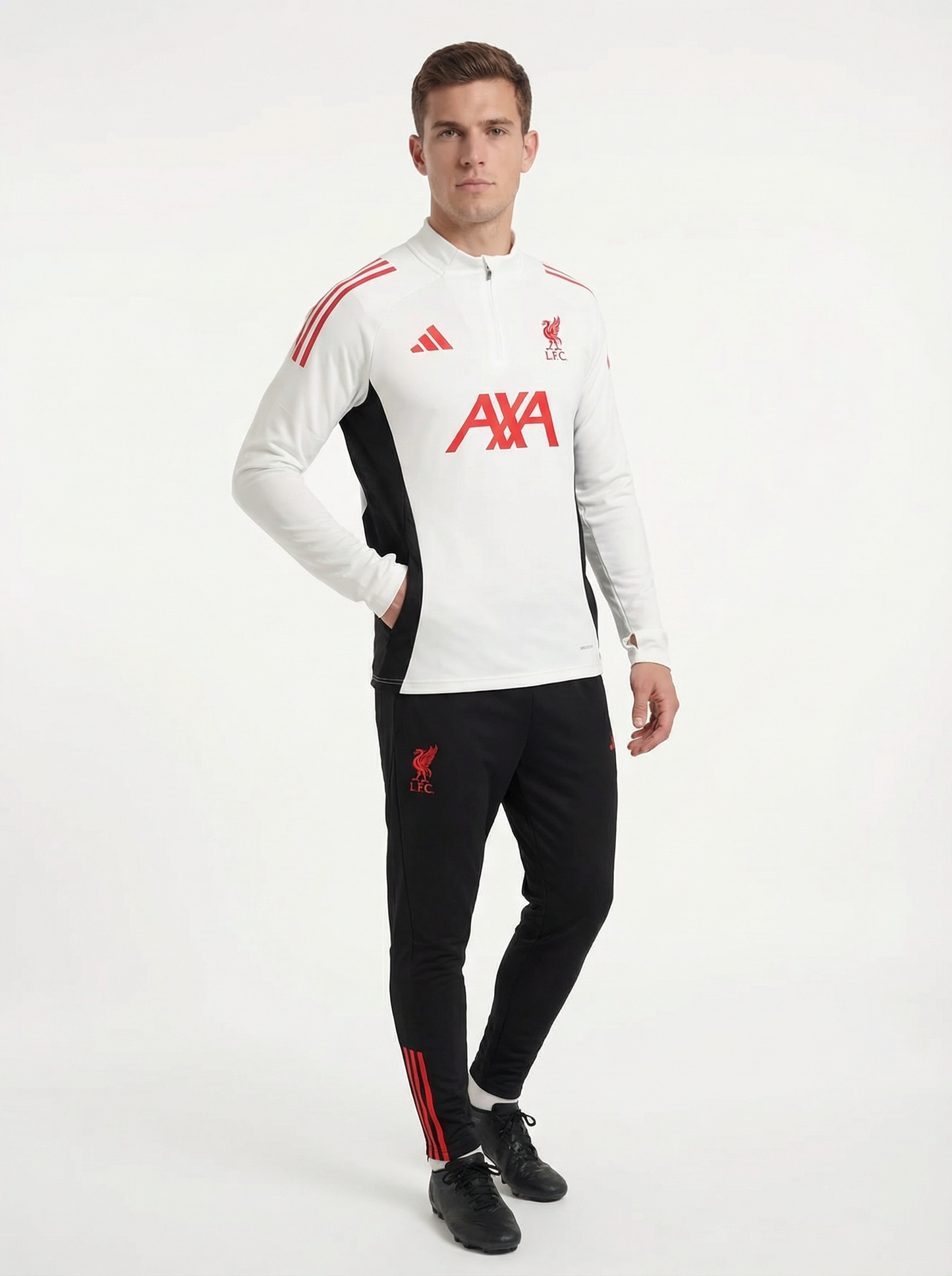 CHÁNDAL BLANCO Y NEGRO X ROJO DEL LIVERPOOL 2025/2026