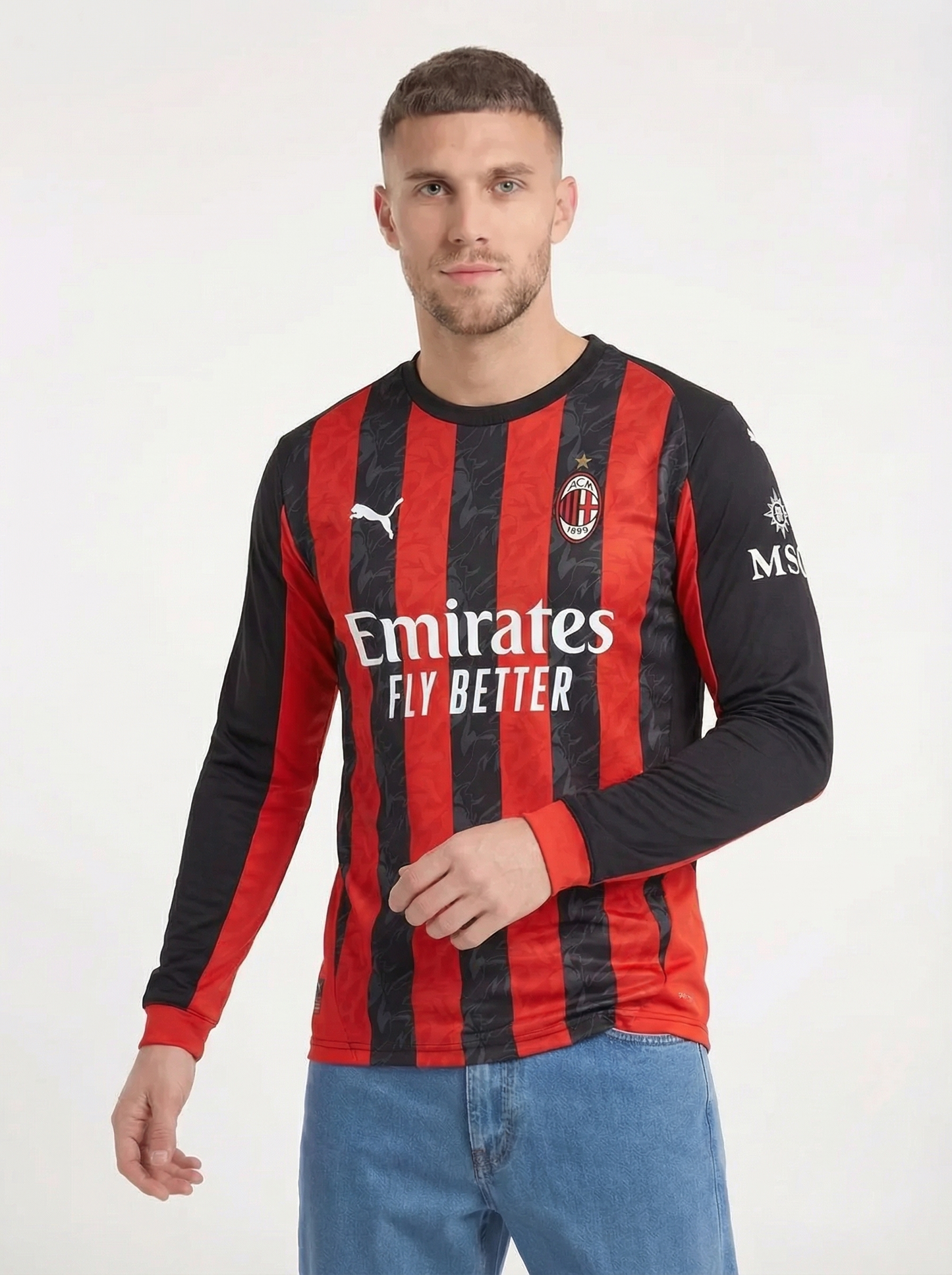 CAMISETA LOCAL MANGA LARGA AC MILAN 2025/26