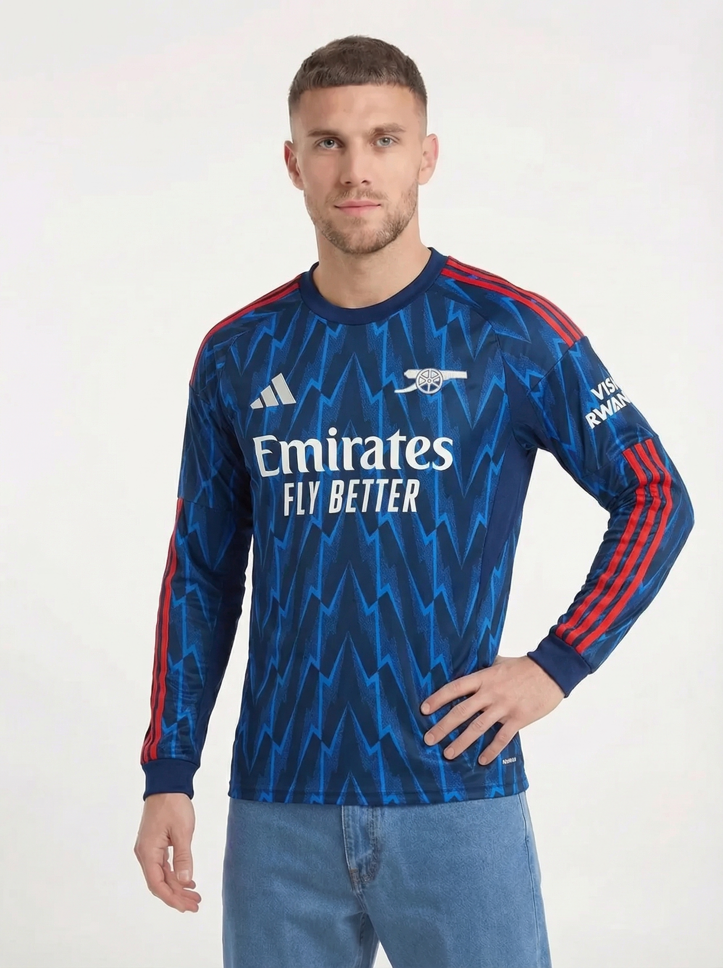 CAMISETA VISITANTE MANGA LARGA ARSENAL 2025/26