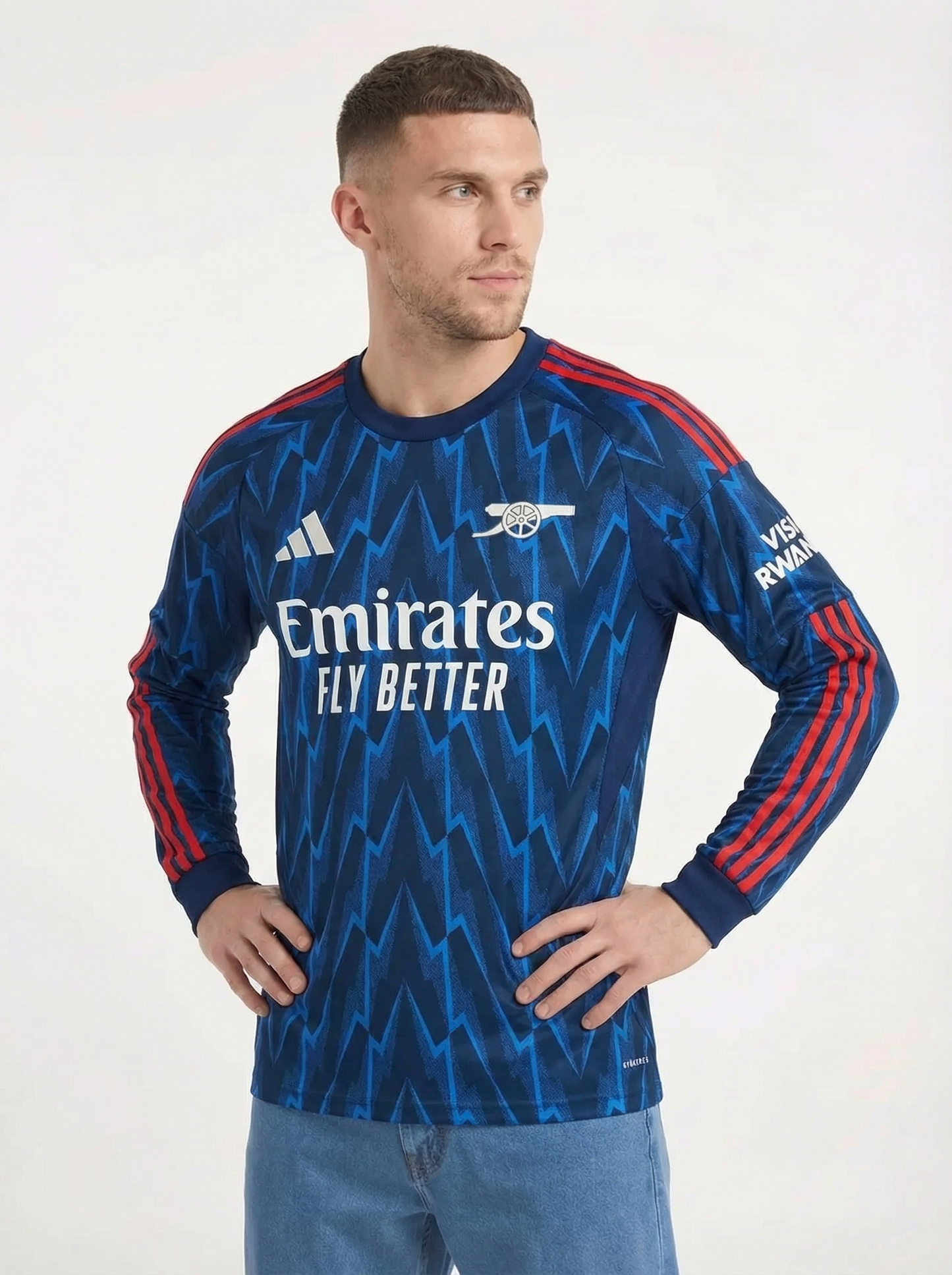 CAMISETA VISITANTE MANGA LARGA ARSENAL 2025/26