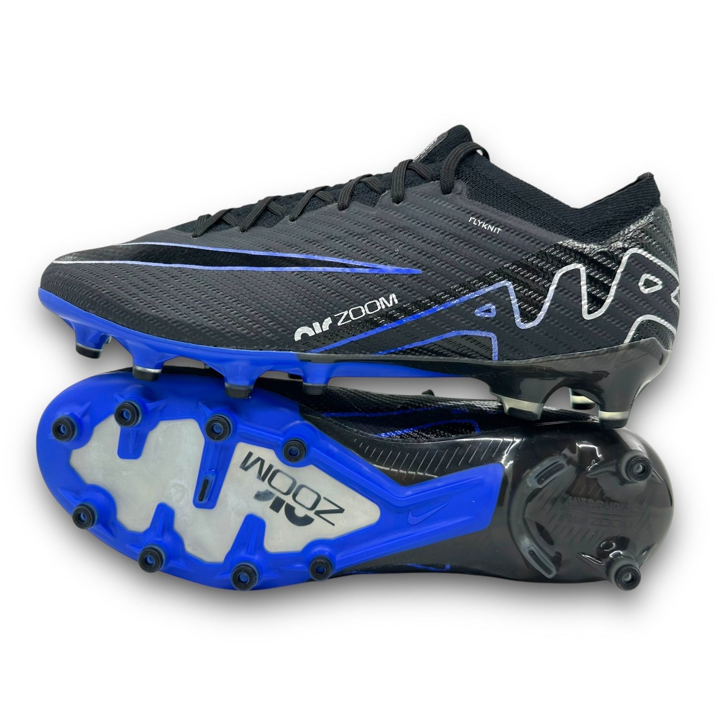BOTAS DE FÚTBOL NIKE MERCURIAL VAPOR 15 ELITE FG NEGRO AZUL