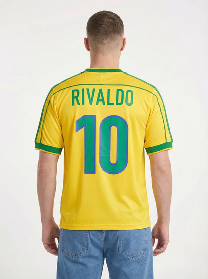 CAMISETA RETRO BRASIL MUNDIAL 1998