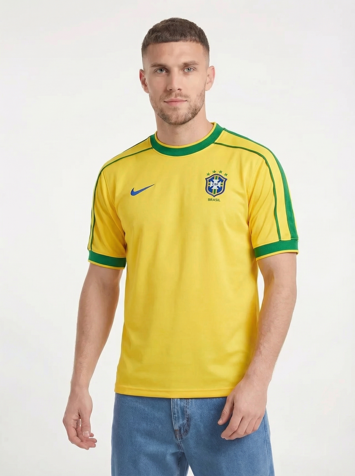 CAMISETA RETRO BRASIL MUNDIAL 1998