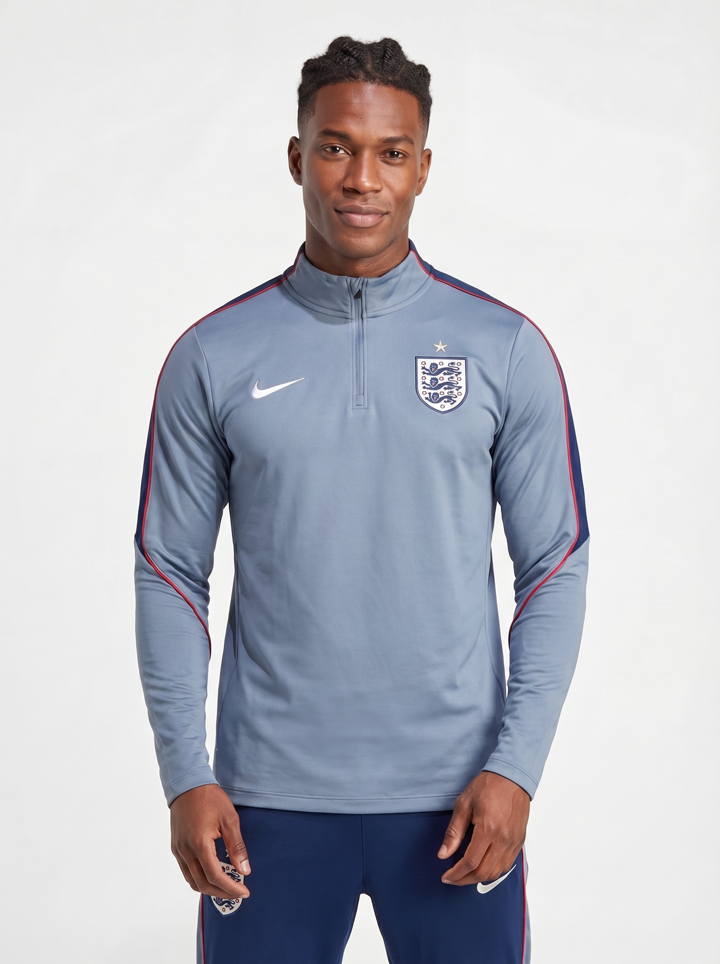 CHÁNDAL GRIS Y AZUL MARINO DE INGLATERRA