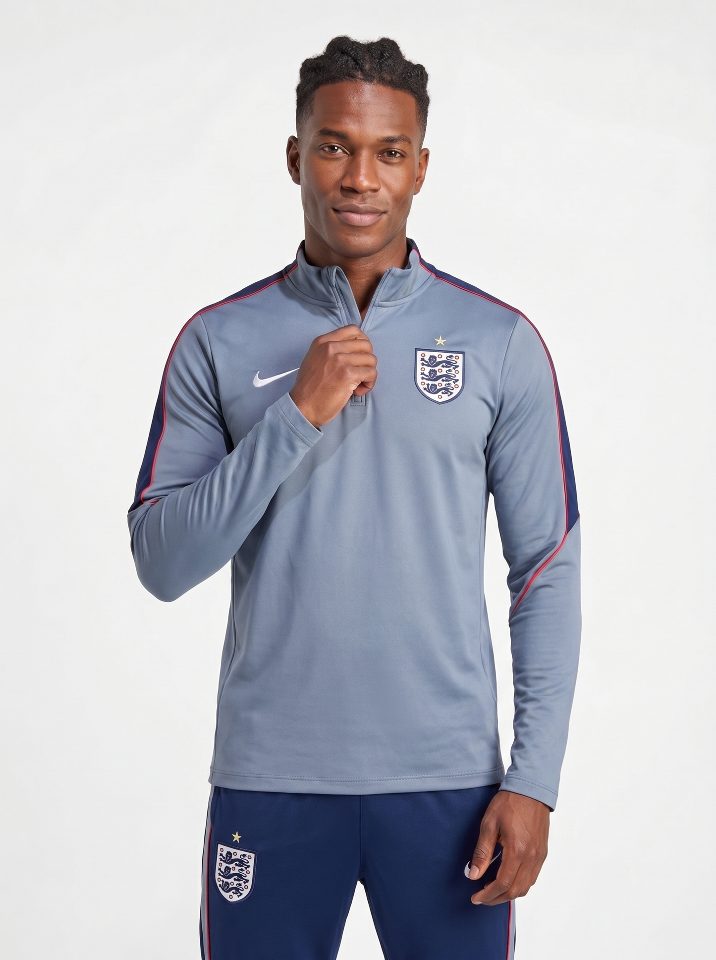 CHÁNDAL GRIS Y AZUL MARINO DE INGLATERRA