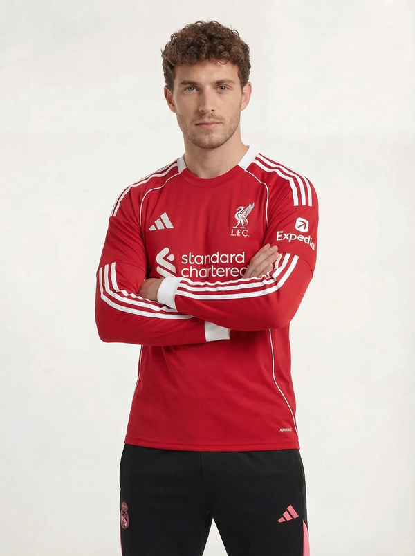 CAMISETA DE MANGA LARGA LOCAL DEL LIVERPOOL FC 2025/26