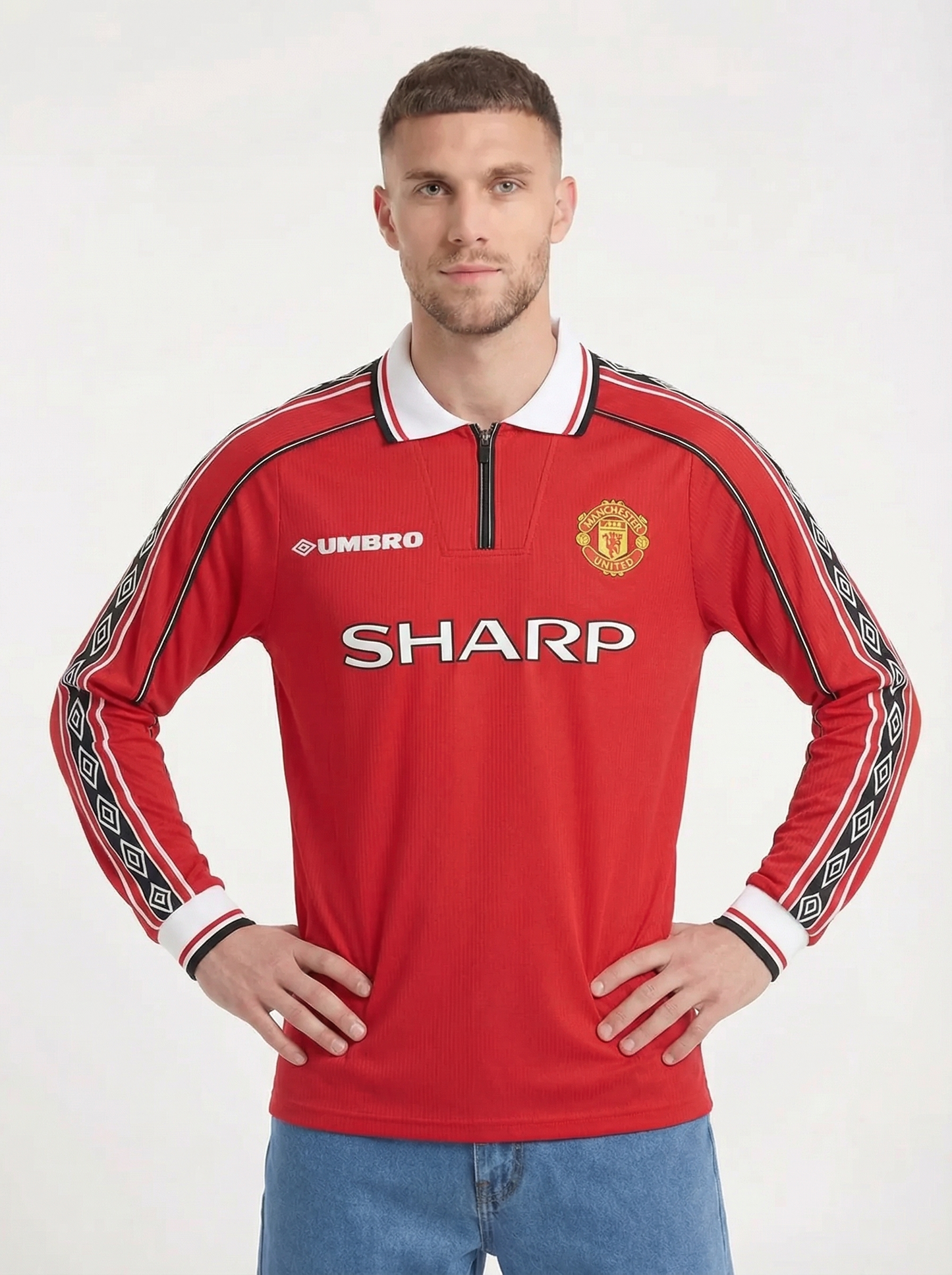 CAMISETA CLÁSICA MANCHESTER UNITED FC MANGA LARGA 1998-99