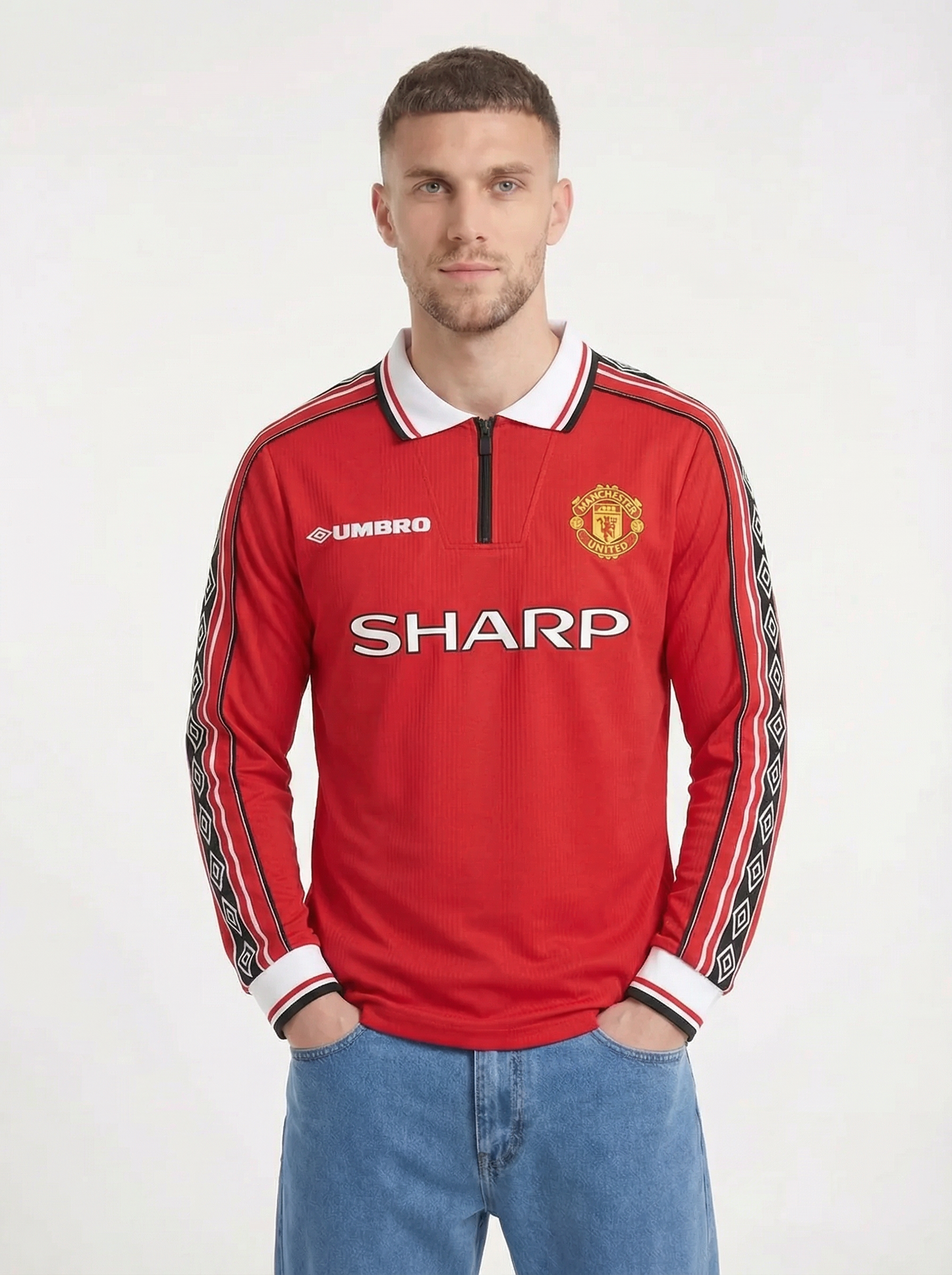 CAMISETA CLÁSICA MANCHESTER UNITED FC MANGA LARGA 1998-99