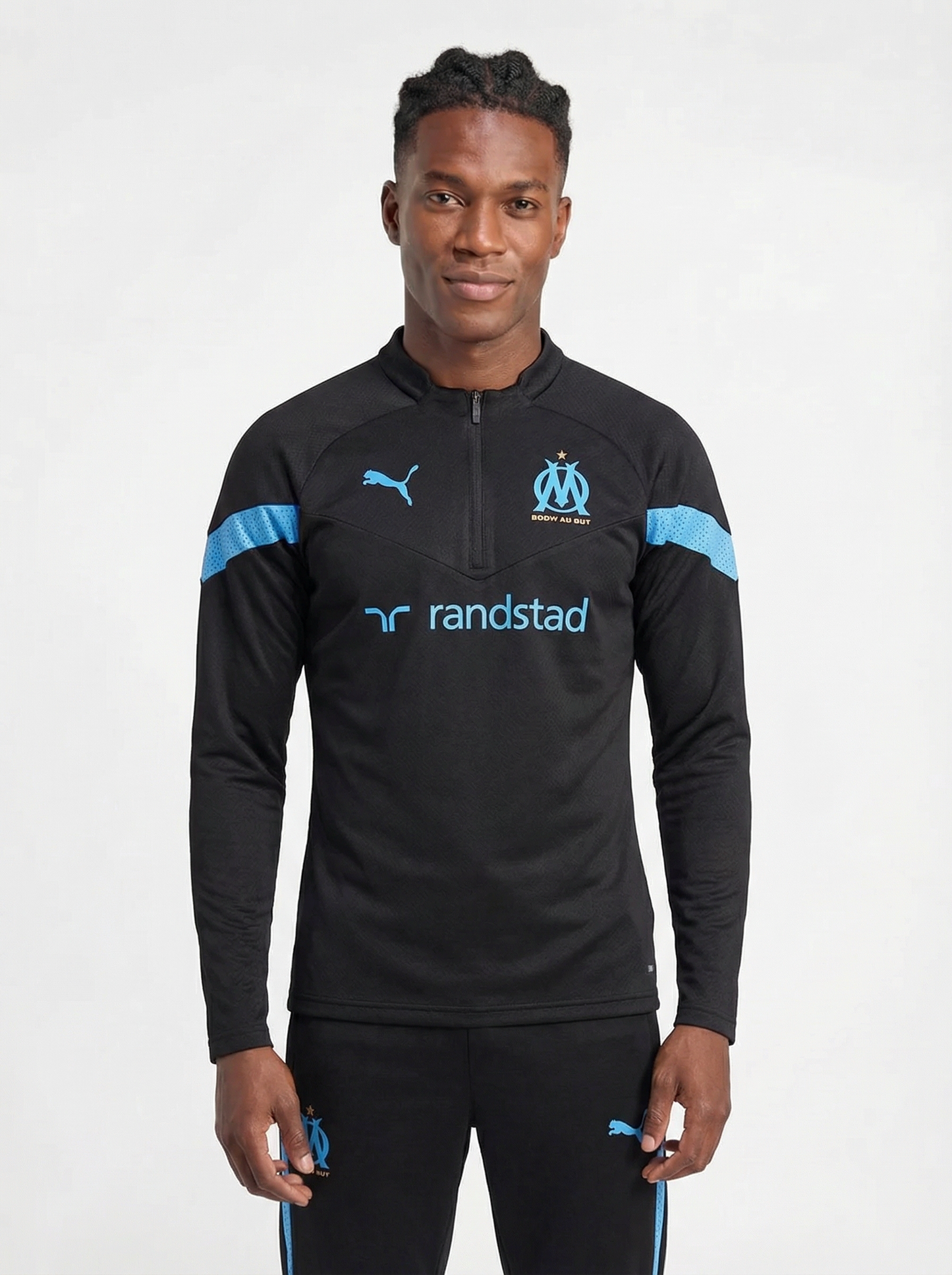 CHÁNDAL NEGRO Y AZUL DEL OLYMPIQUE DE MARSELLA