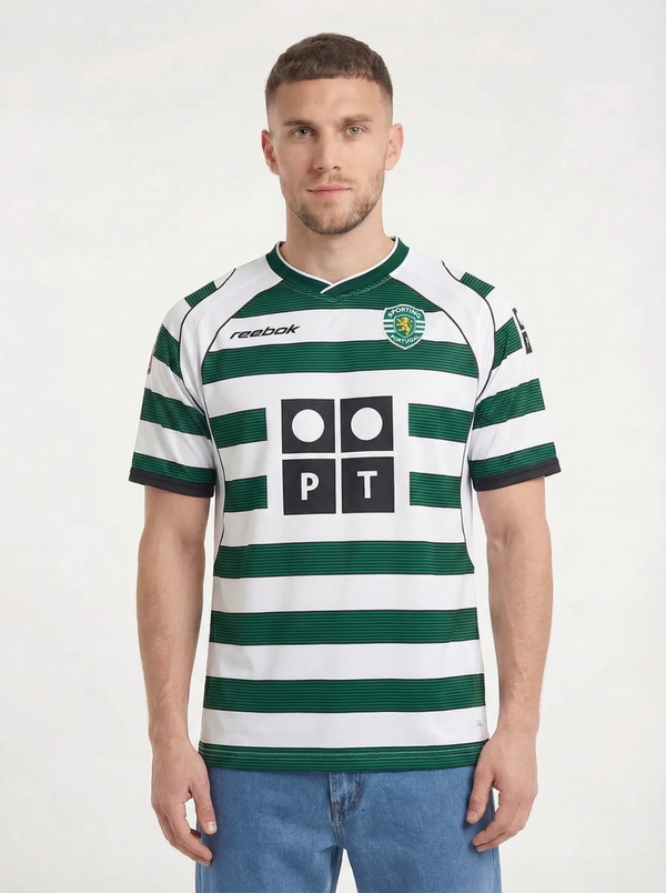 CAMISETA RETRO LOCAL SPORTING DE LISBOA 2001-03