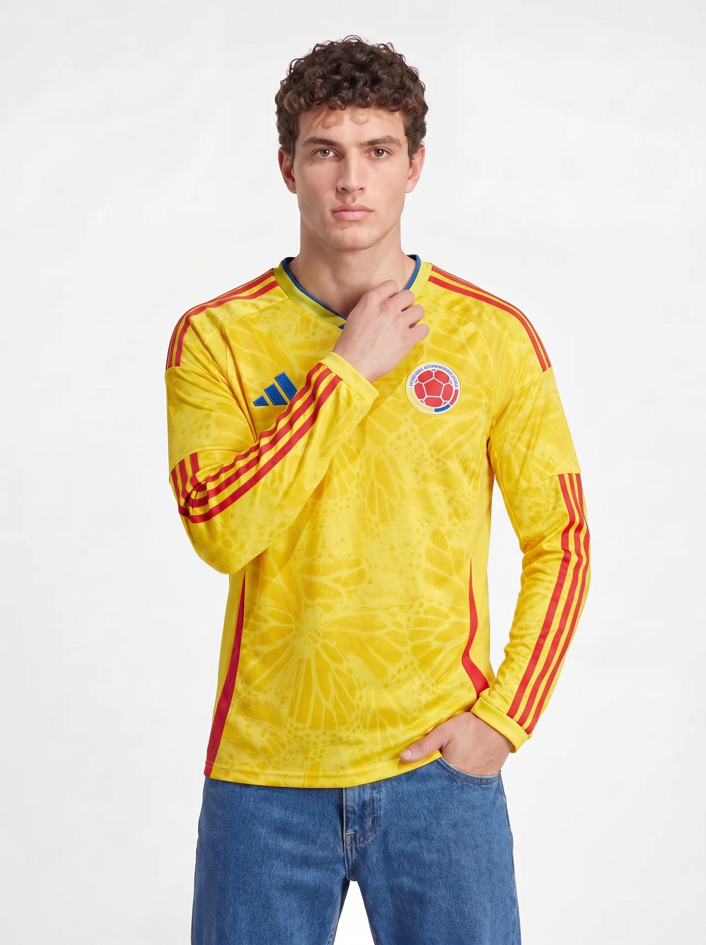 CAMISETA DE LOCAL MANGA LARGA COLOMBIA 2026