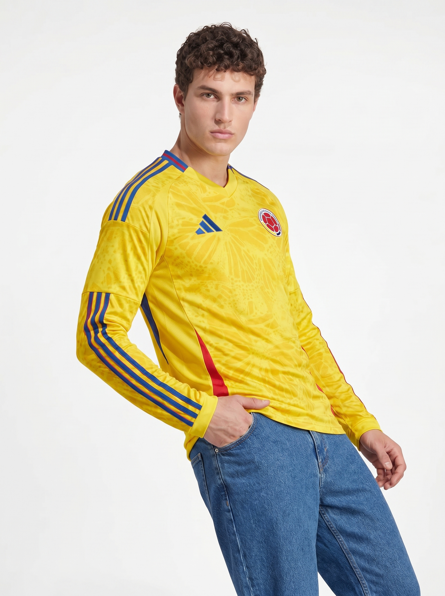CAMISETA DE LOCAL MANGA LARGA COLOMBIA 2026