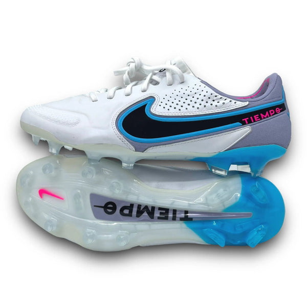 BOTAS DE FÚTBOL TIEMPO LEGEND 9 FG BLANCO AZUL