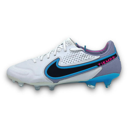 BOTAS DE FÚTBOL TIEMPO LEGEND 9 FG BLANCO AZUL