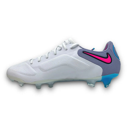 BOTAS DE FÚTBOL TIEMPO LEGEND 9 FG BLANCO AZUL