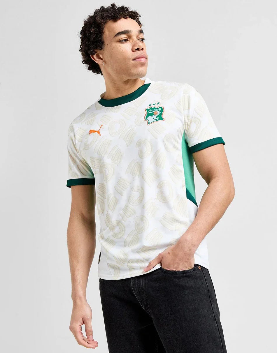 CAMISETA DE VISITANTE DE COSTA DE MARFIL 2025
