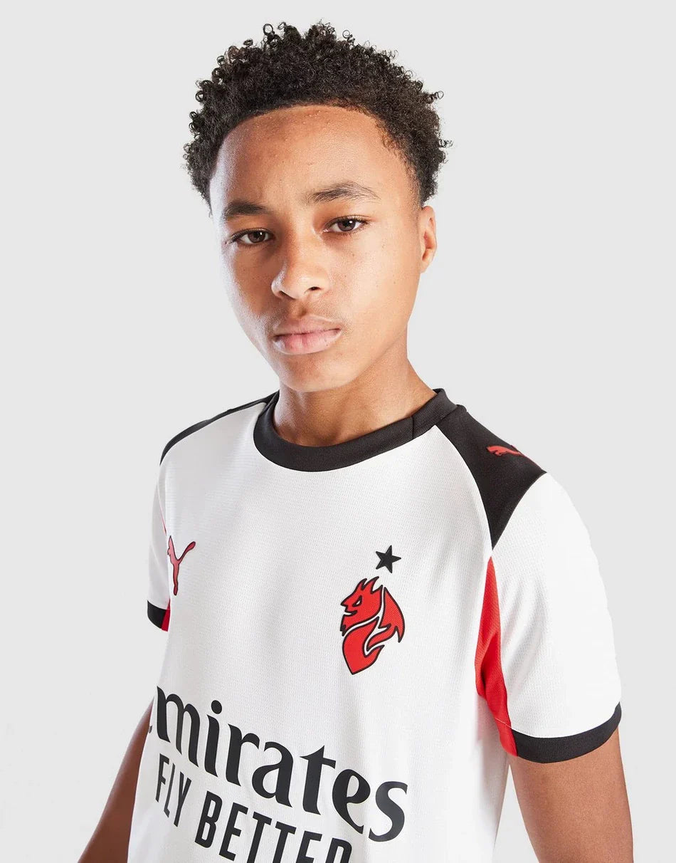 CAMISETA DE VISITANTE JUNIOR PUMA AC MILAN 2025/26