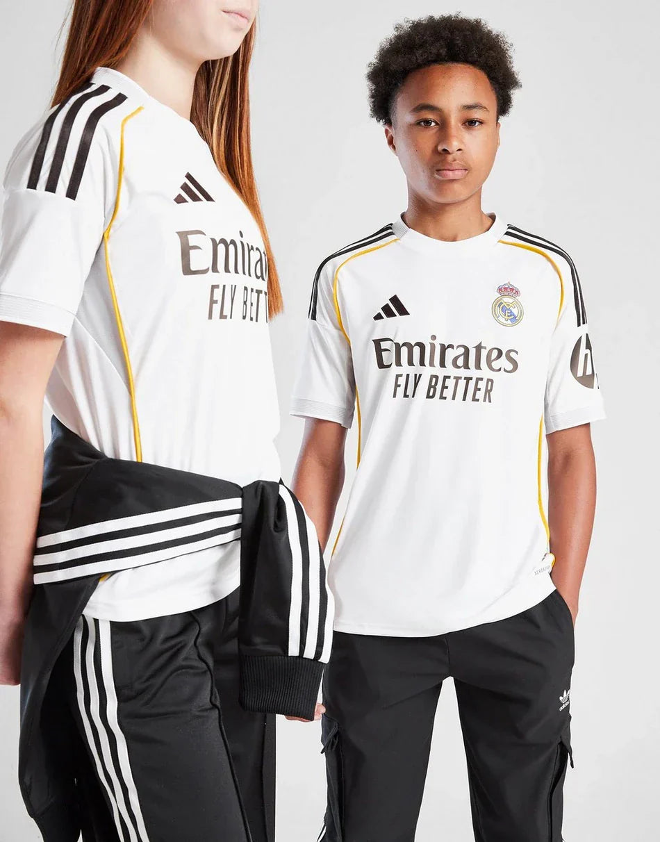 CAMISETA DE LOCAL ADIDAS REAL MADRID 2025/26 JÚNIOR