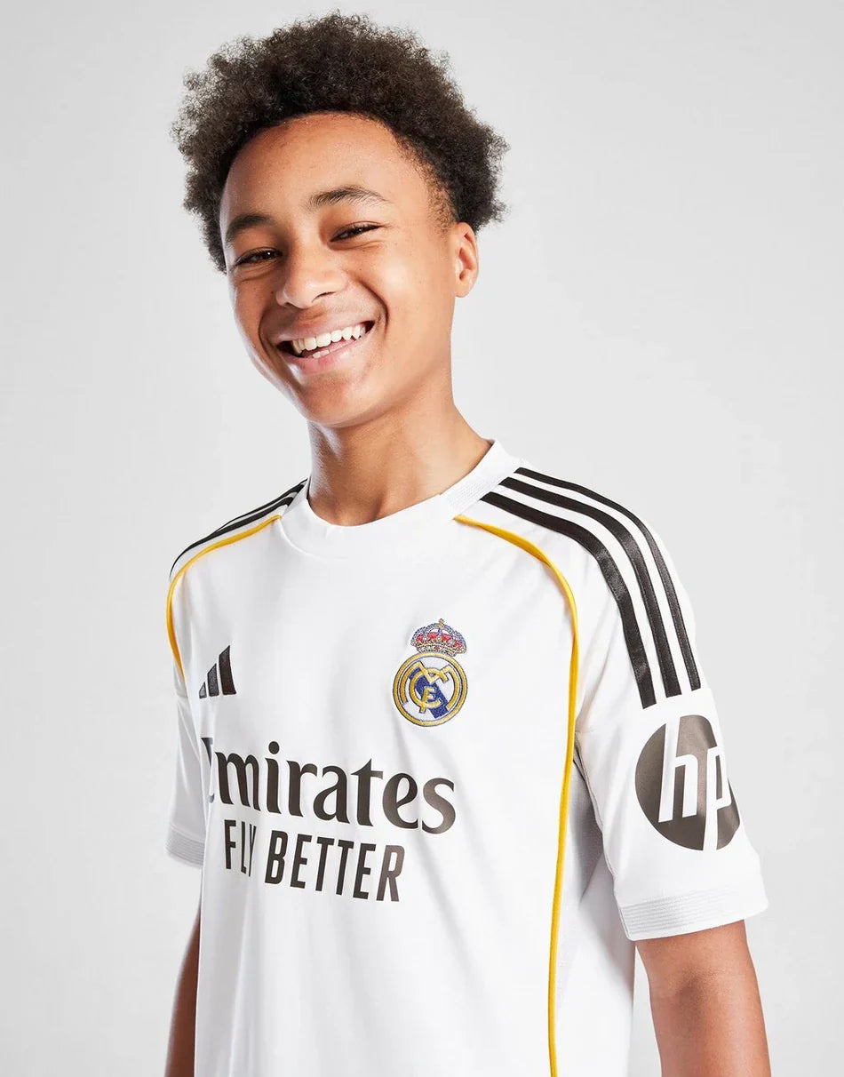 CAMISETA DE LOCAL ADIDAS REAL MADRID 2025/26 JÚNIOR