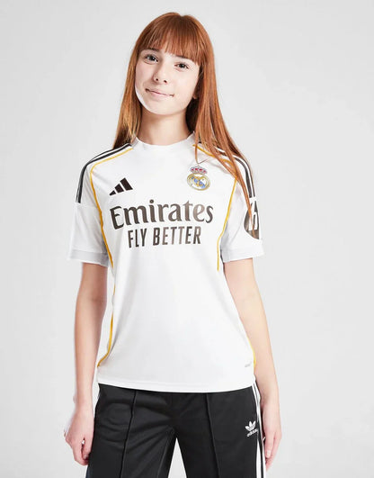 CAMISETA DE LOCAL ADIDAS REAL MADRID 2025/26 JÚNIOR