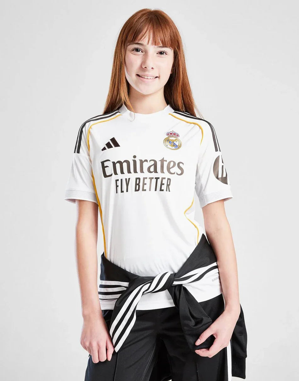 CAMISETA DE LOCAL ADIDAS REAL MADRID 2025/26 JÚNIOR