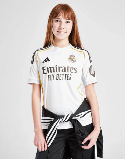 CAMISETA DE LOCAL ADIDAS REAL MADRID 2025/26 JÚNIOR
